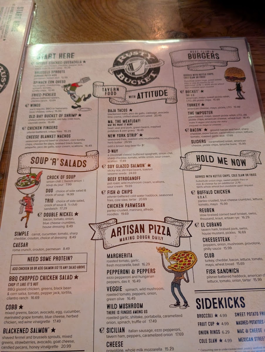 Menu Rusty Bucket Restaurant And Tavern-4