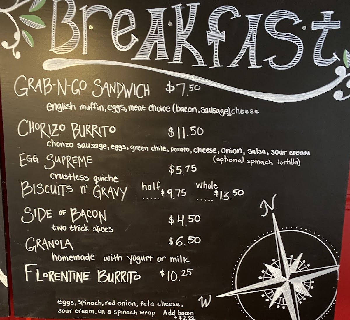 Menu Rusty Compass Coffeehouse-1