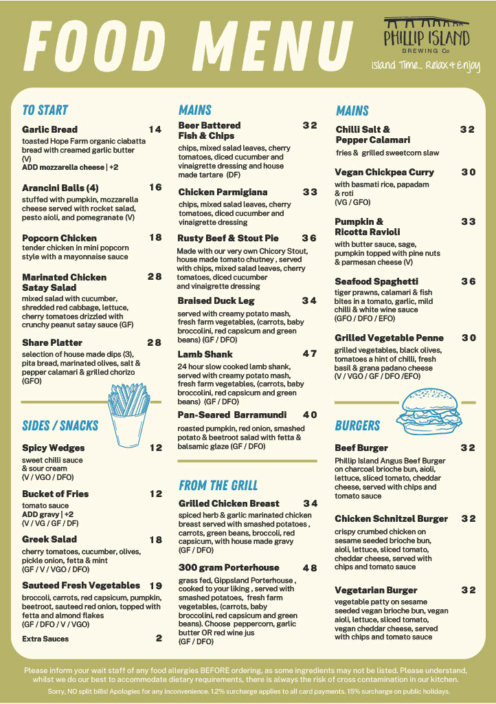 Menu Rusty Water Brewery Restaurant & Bar-2