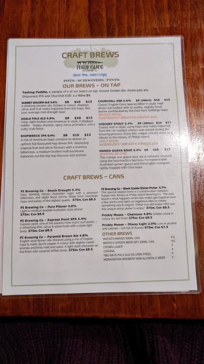 Menu Rusty Water Brewery Restaurant & Bar-6