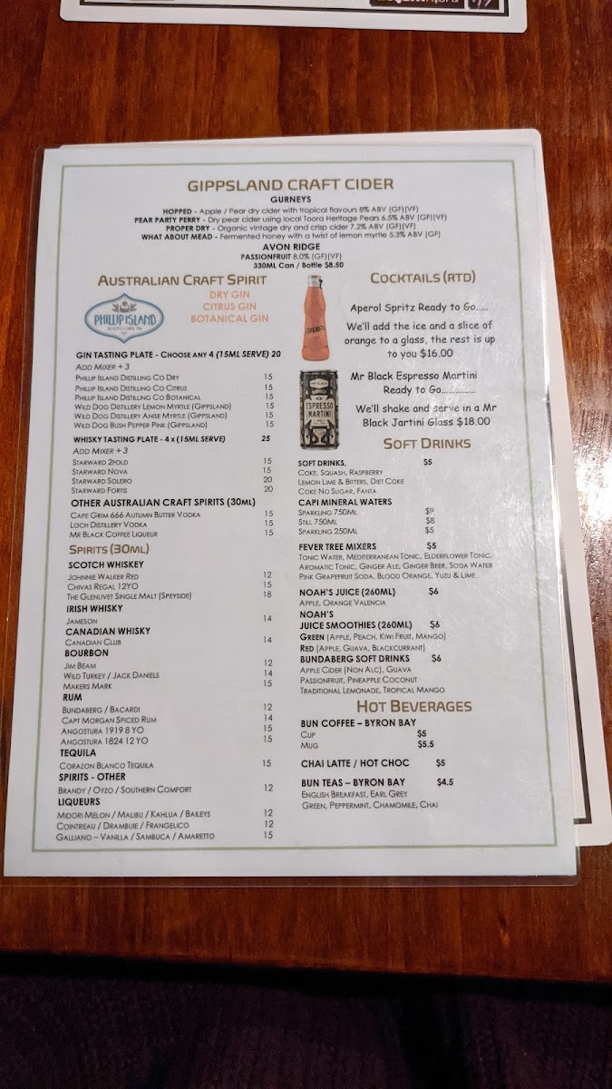 Menu Rusty Water Brewery Restaurant & Bar-8