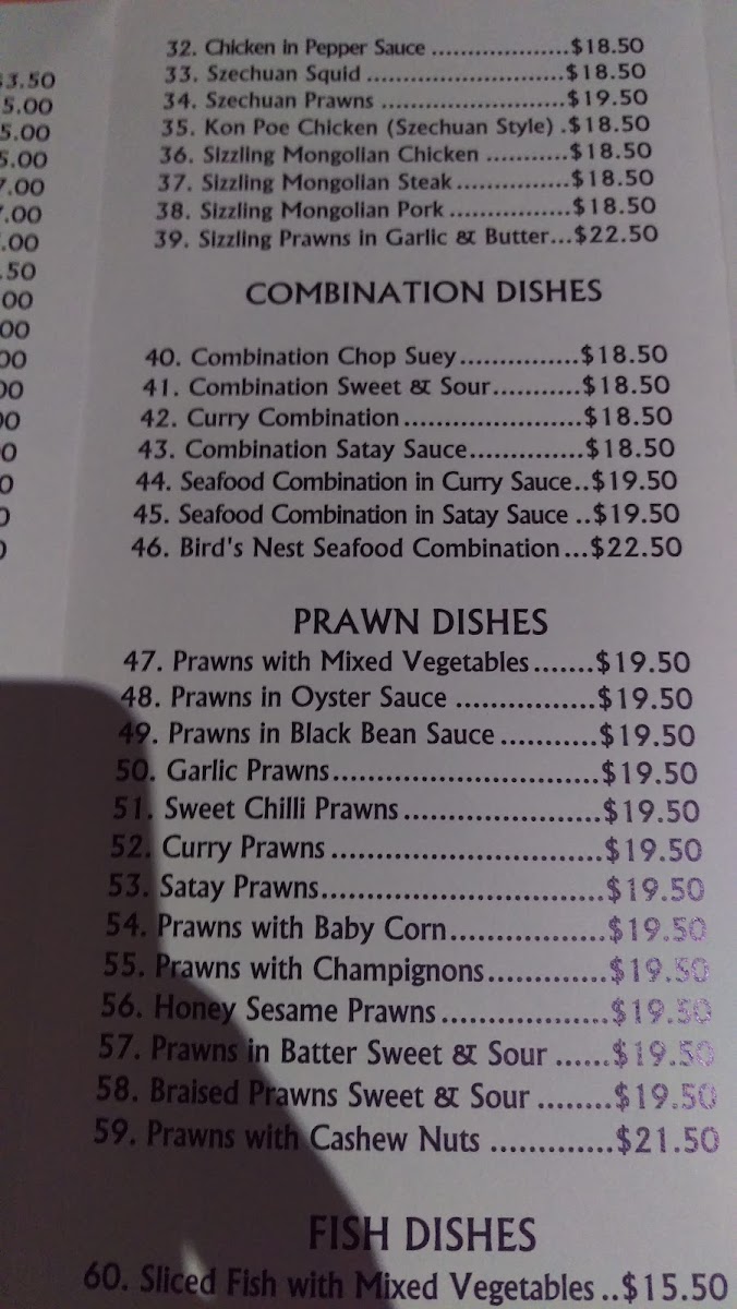 Menu Rutherglen Eastern Palace Chinese-10