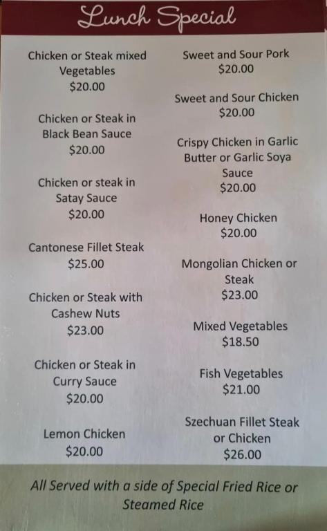 Menu Rutherglen Eastern Palace Chinese-3