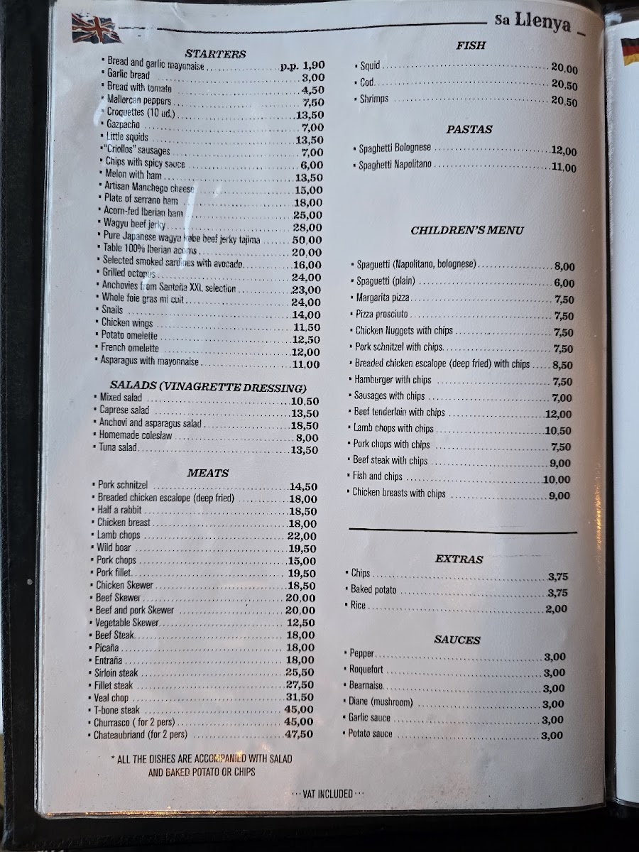 Menu Sa Llenya-1