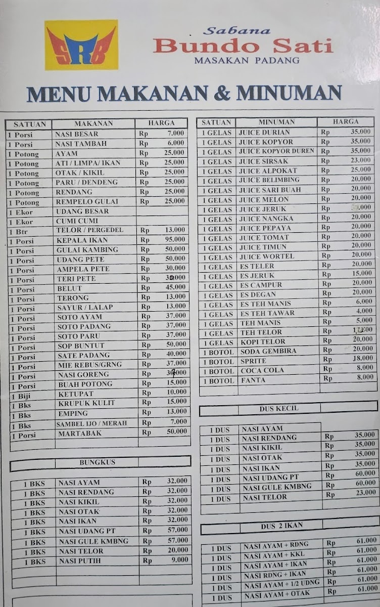 Menu Sabana Bundo Sati Masakan Padang-1