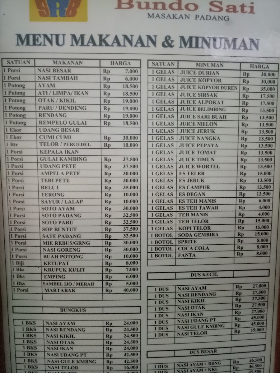 Menu Sabana Bundo Sati Masakan Padang-7