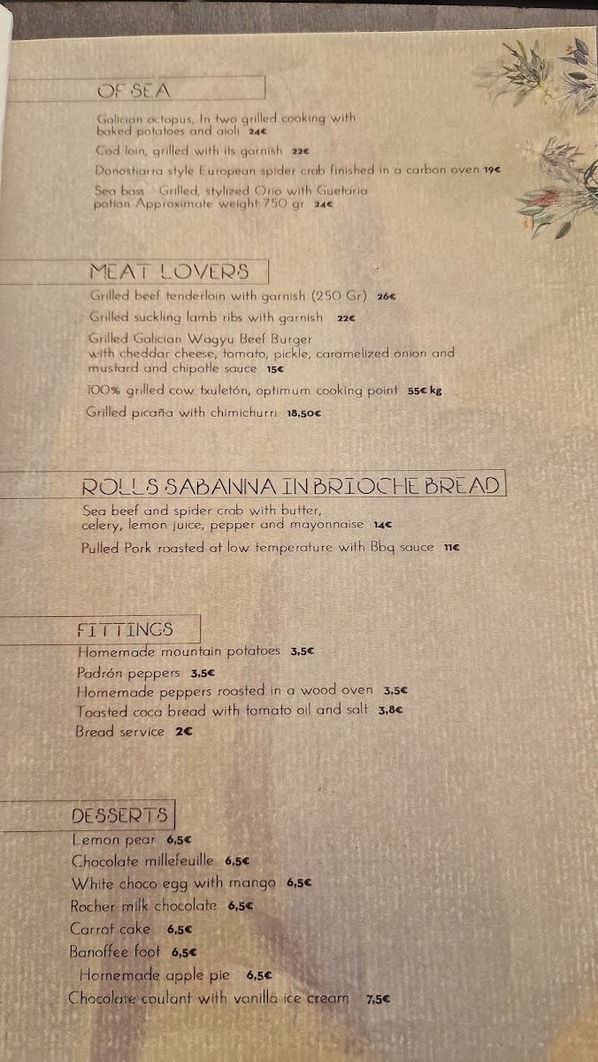 Menu Sabanna Barcelona-3