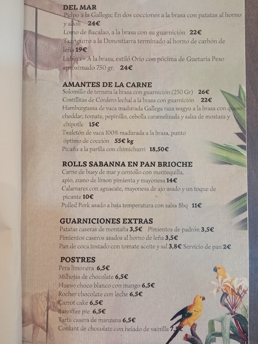 Menu Sabanna Barcelona-4