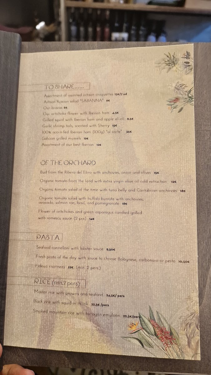 Menu Sabanna Barcelona-7
