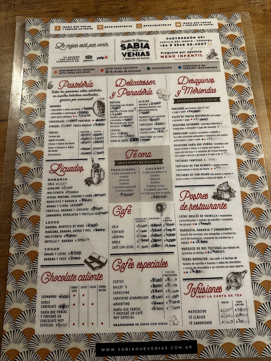 Menu Sabia Que Venias Y Prepare Un Pastel-2