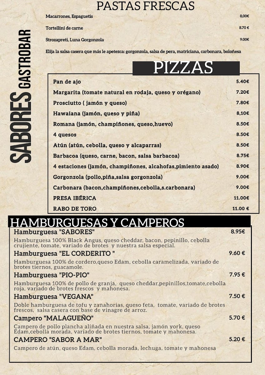 Menu Sabores Gastrobar-1