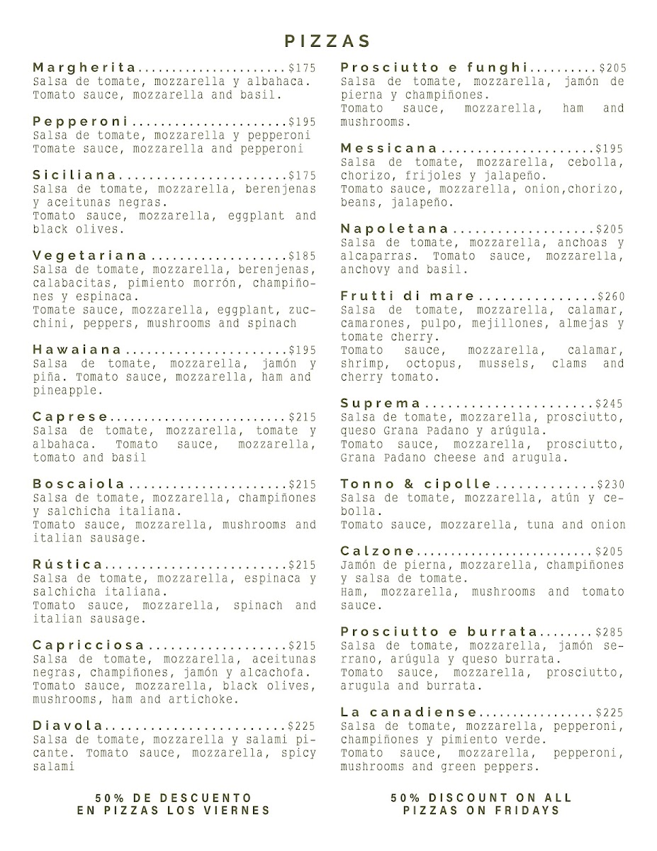 Menu Sabrina - Tradizioni Italiane-7