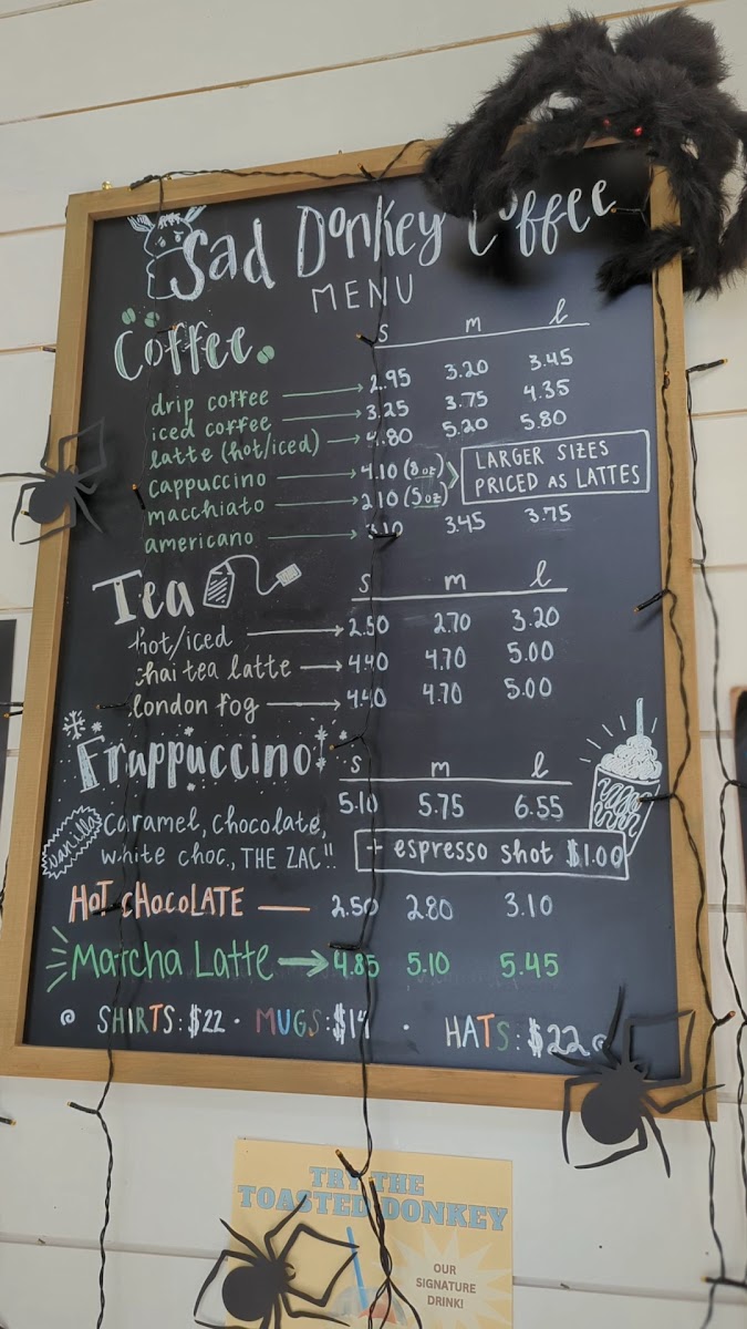 Menu Sad Donkey Coffee-2