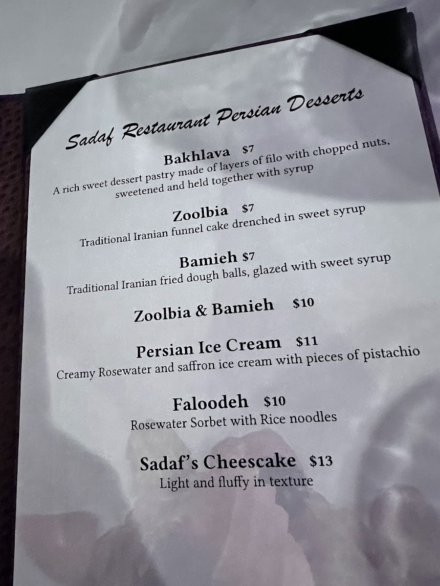 Menu Sadaf Restaurant-3