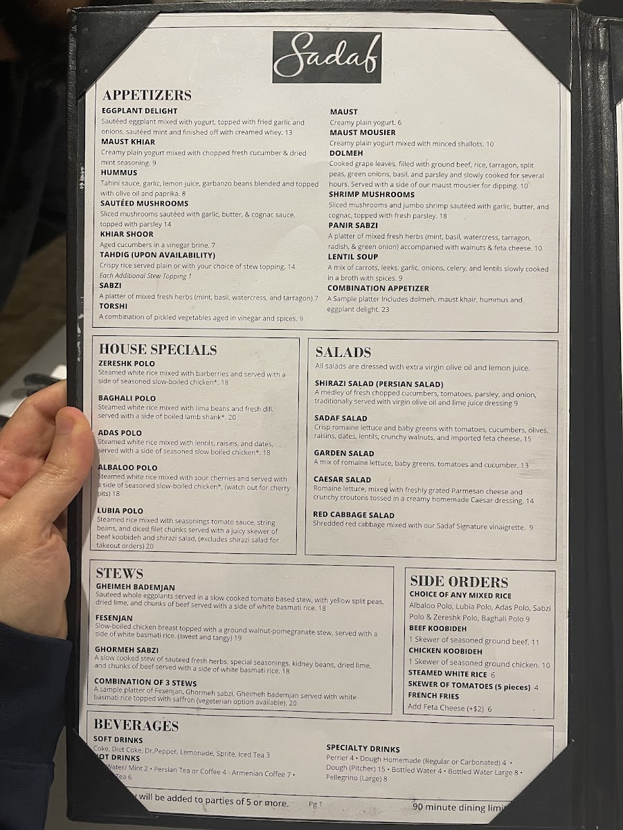 Menu Sadaf Restaurant-6