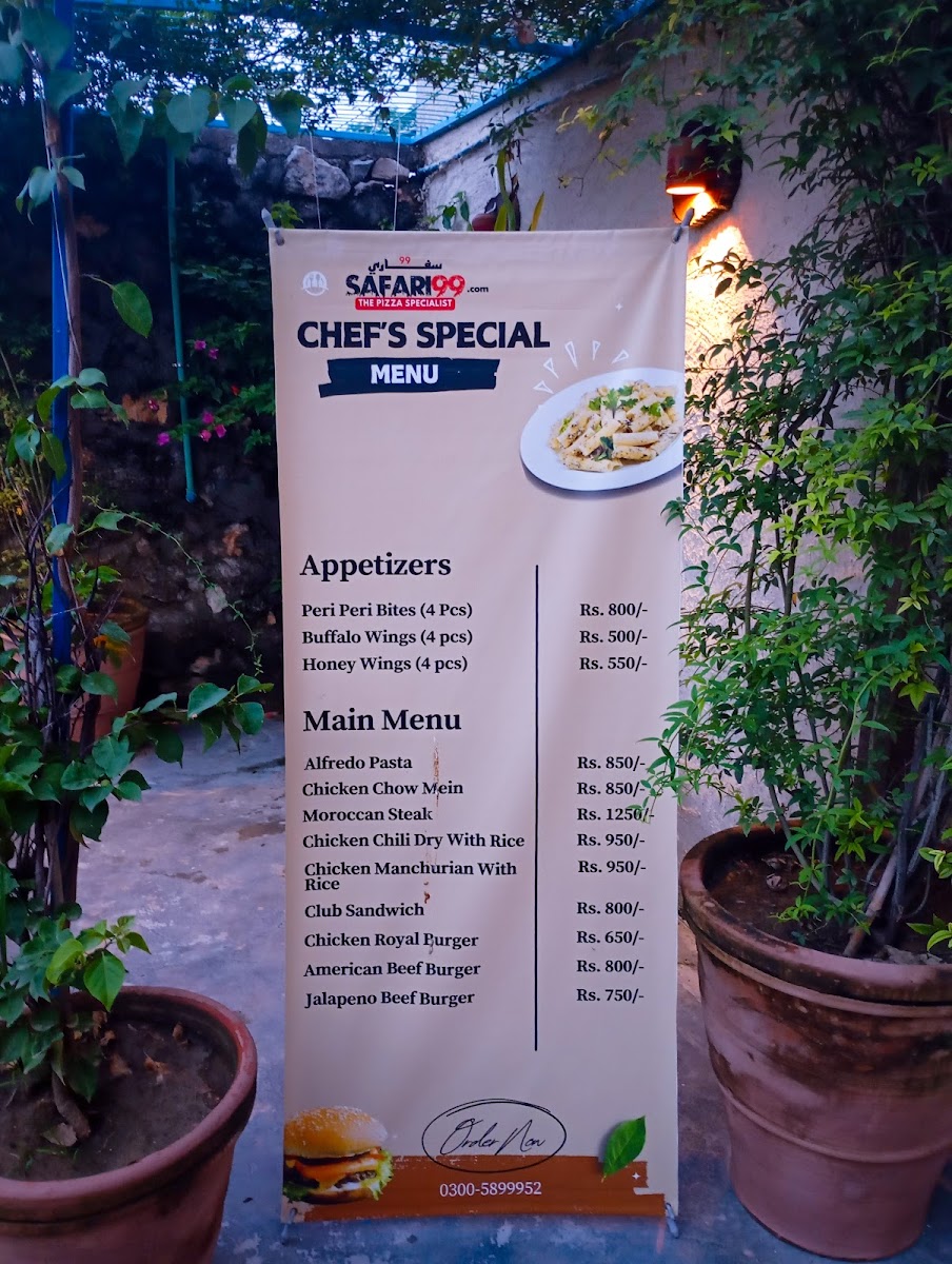 Menu Safari 99-8