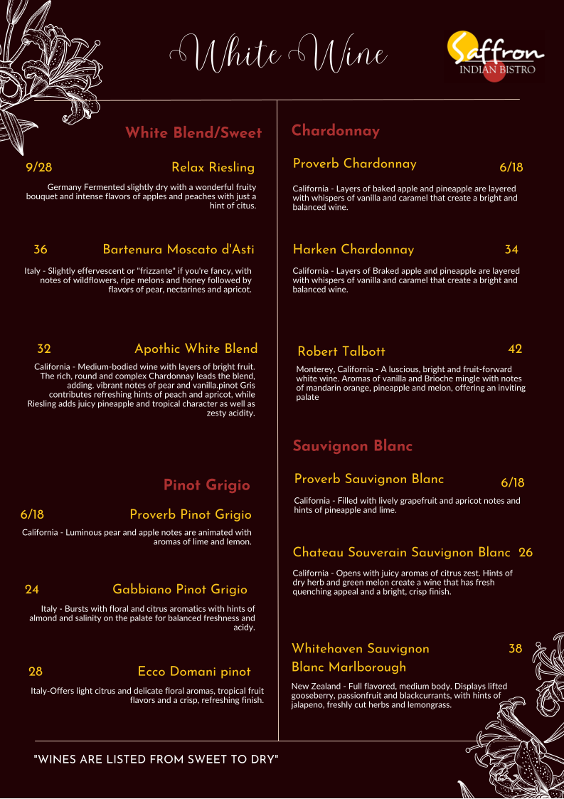 Menu Saffron-2