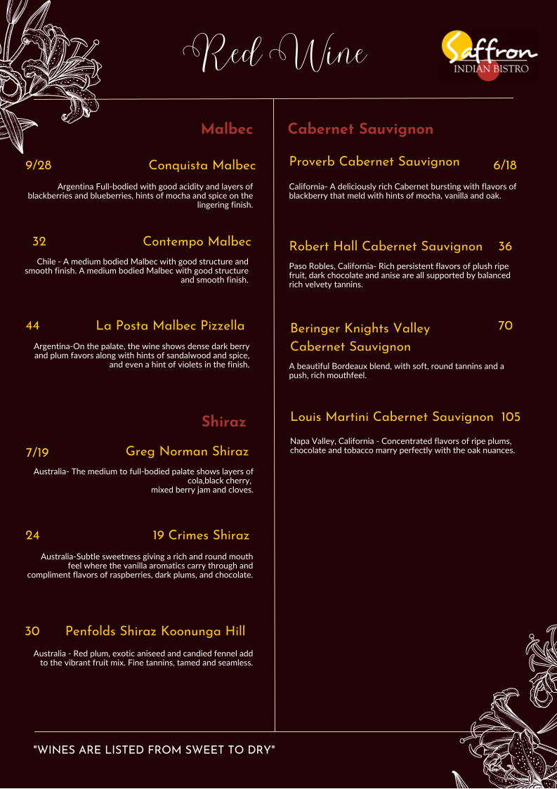 Menu Saffron-4