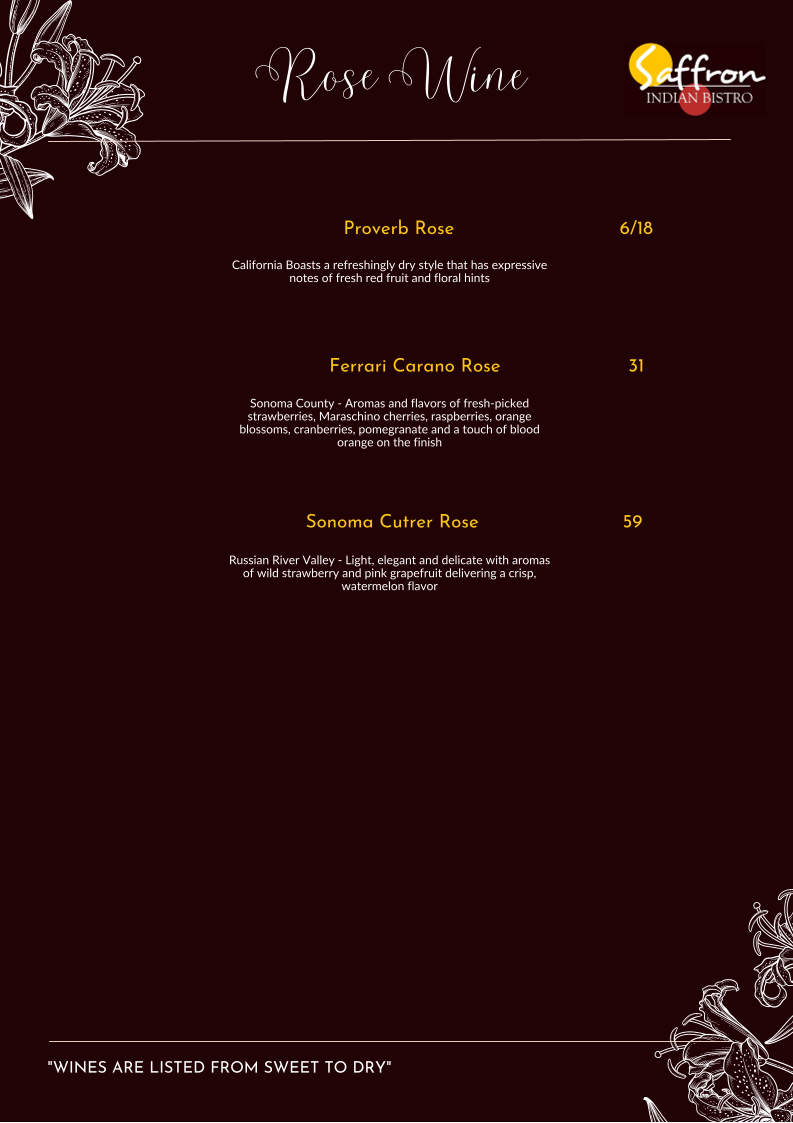 Menu Saffron-8