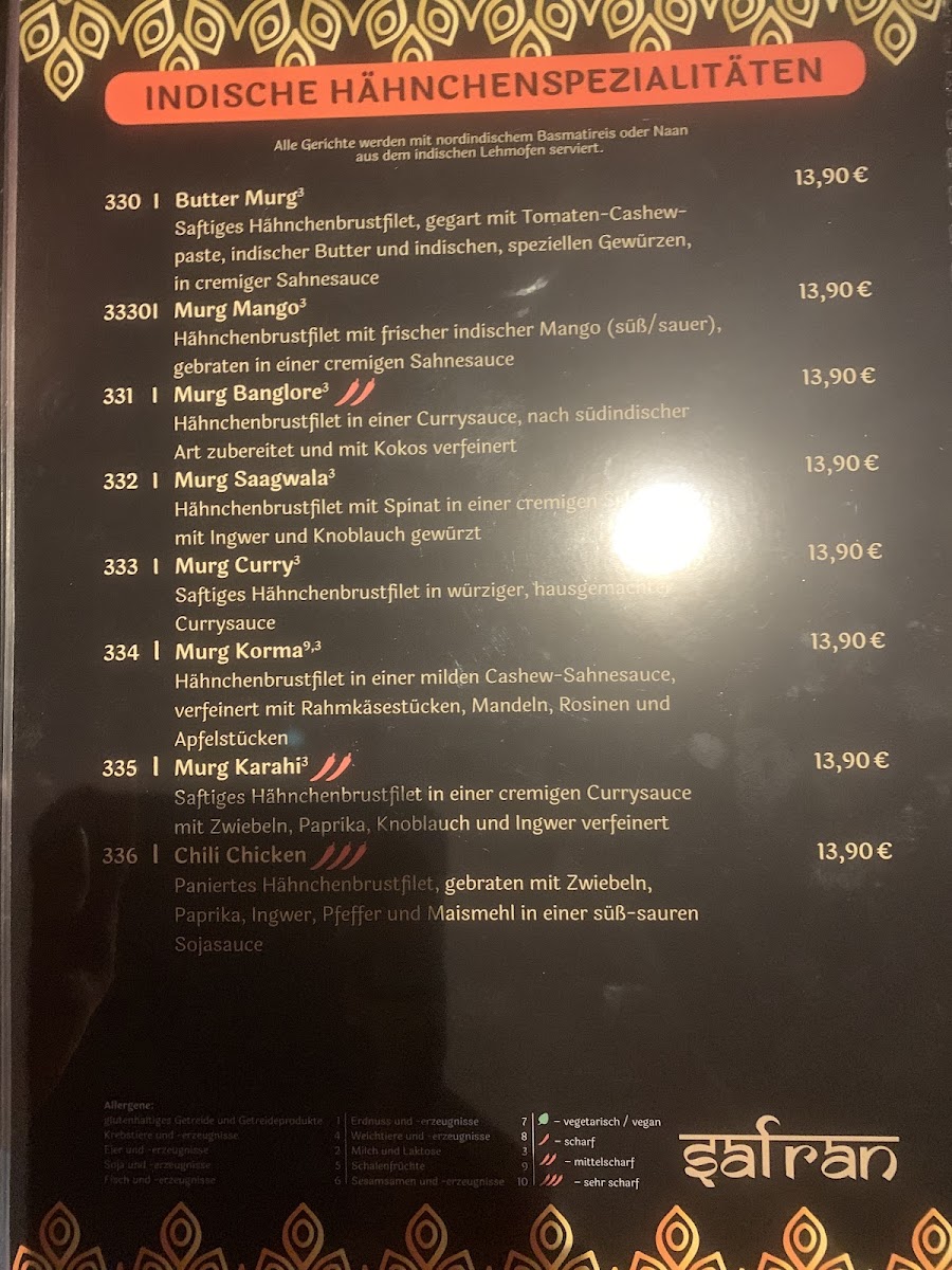Menu Safran-1