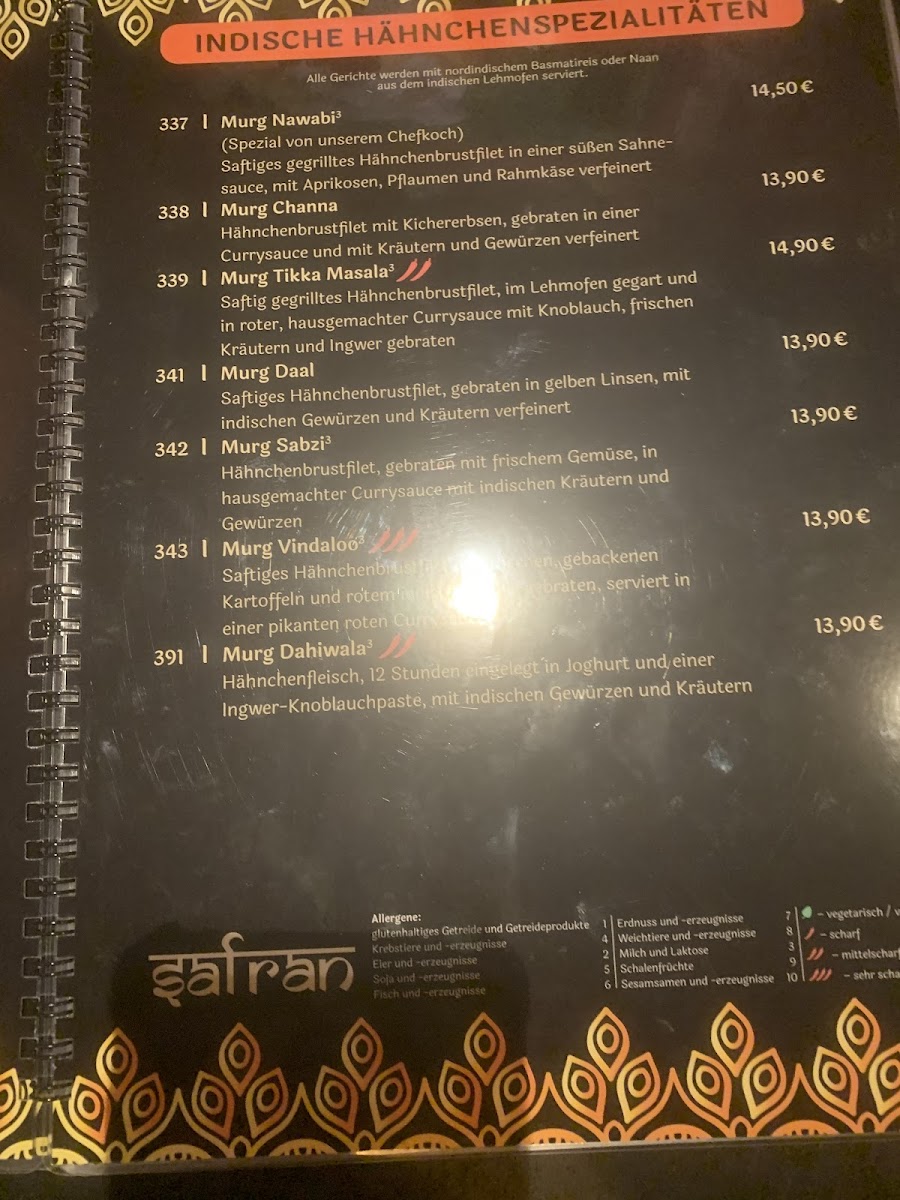 Menu Safran-2