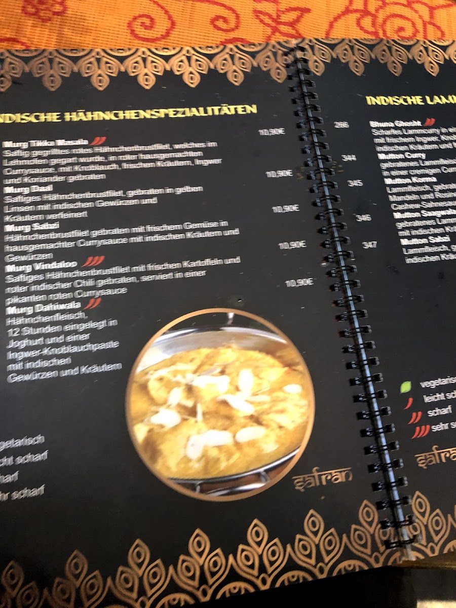 Menu Safran-3