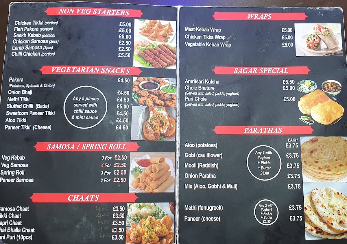 Menu Sagar Restaurant Sweet Centre-3