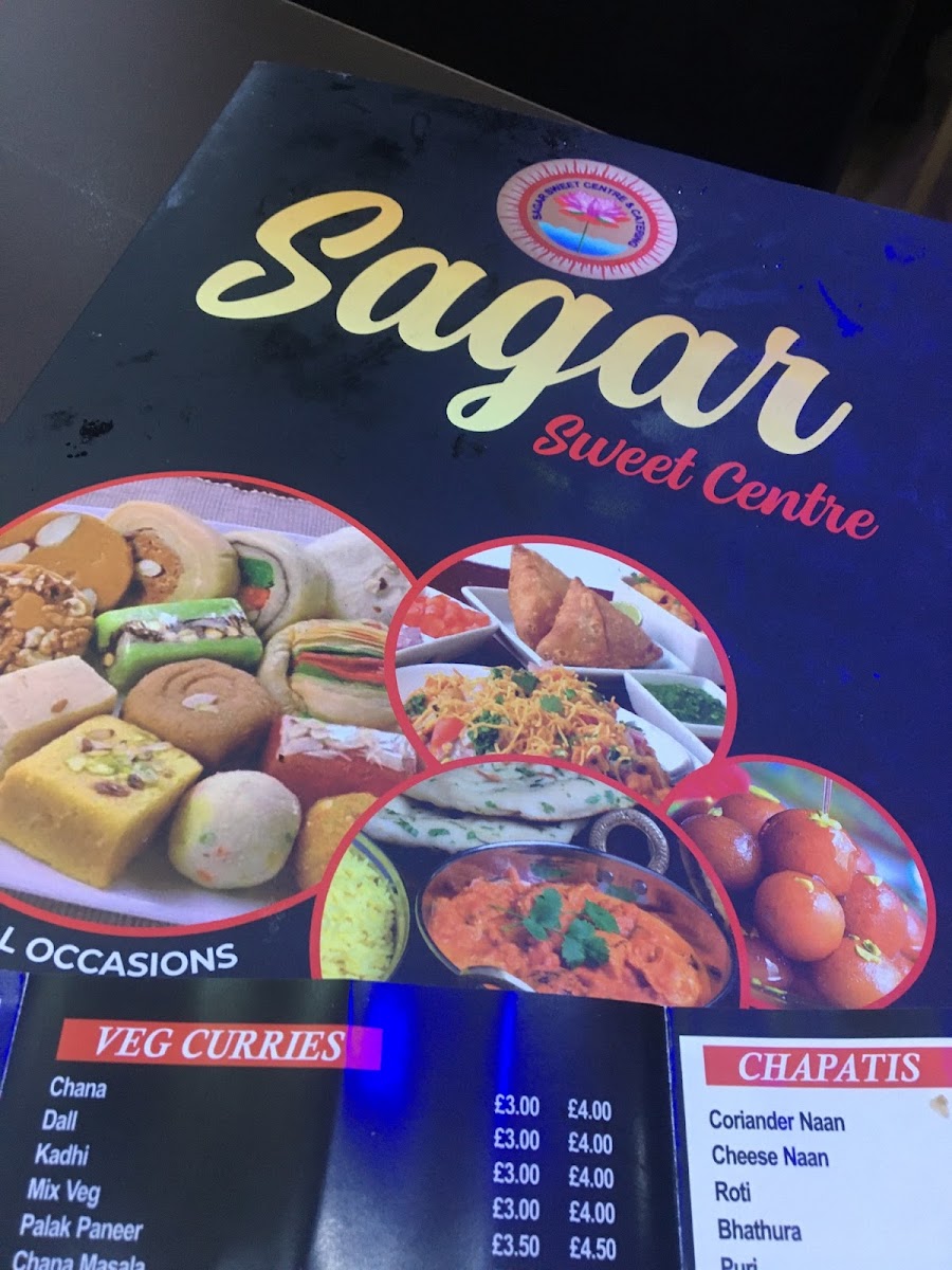 Menu Sagar Restaurant Sweet Centre-4
