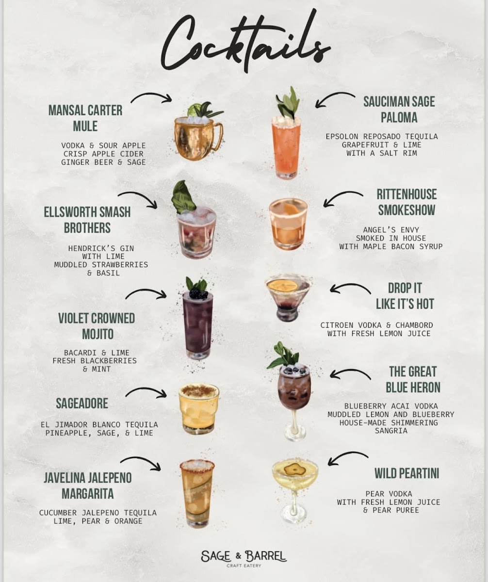 Menu Sage & Barrel Craft Eatery-1