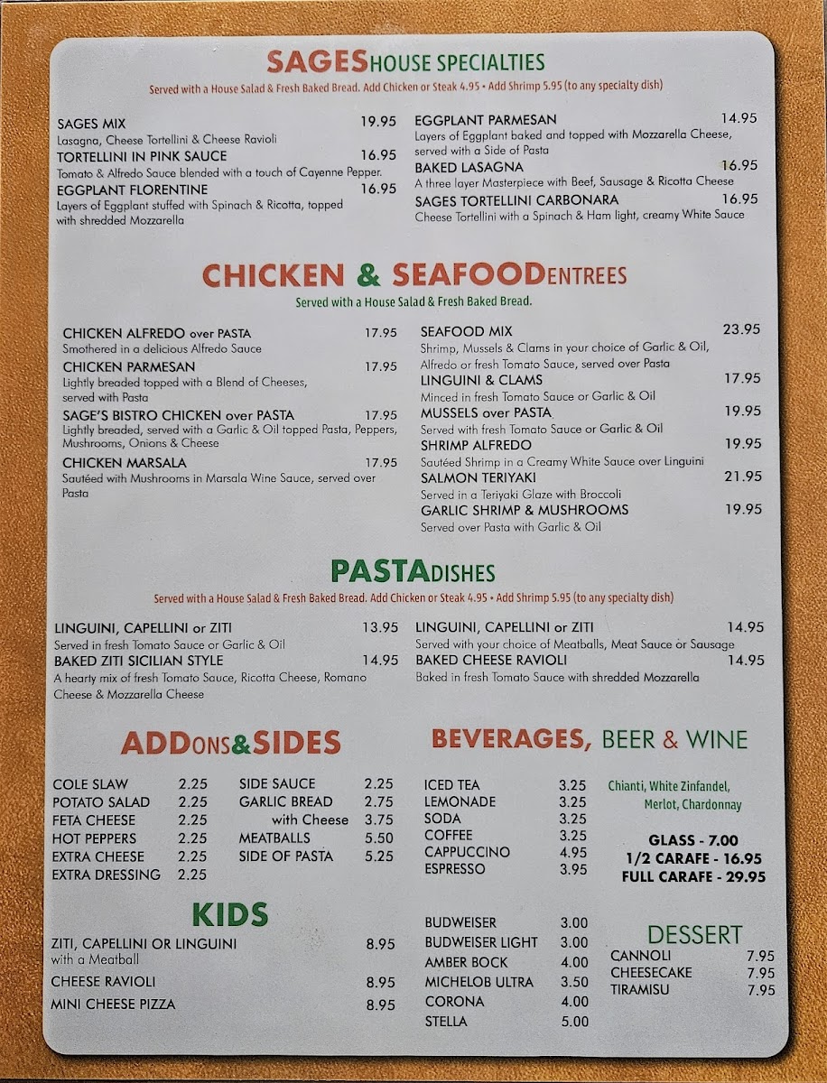 Menu Sages Bistro-1
