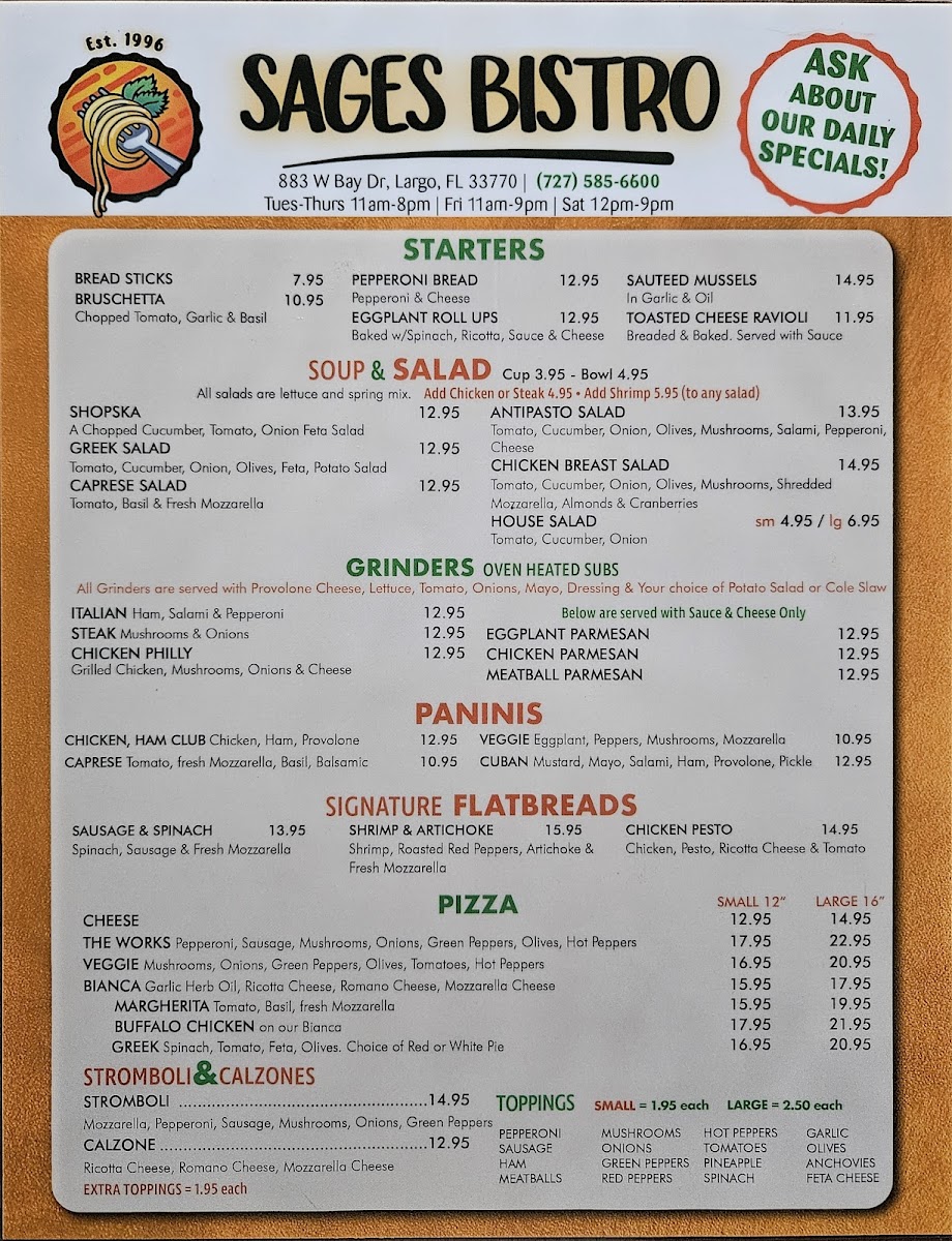 Menu Sages Bistro-2