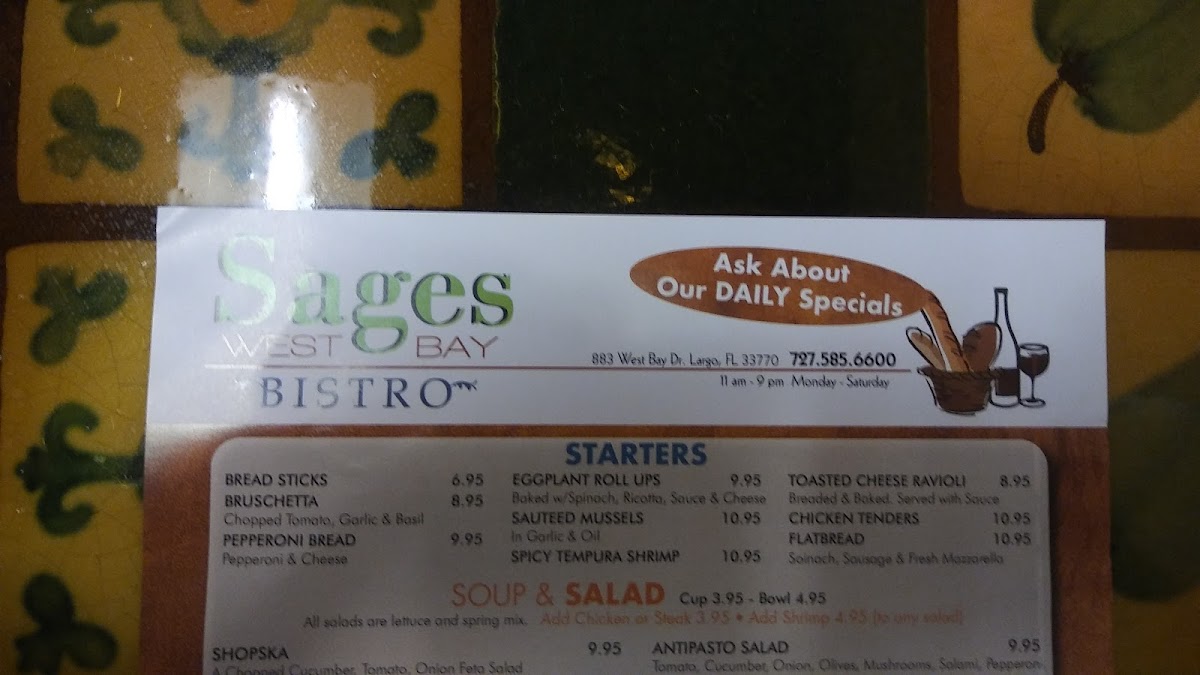 Menu Sages Bistro-8