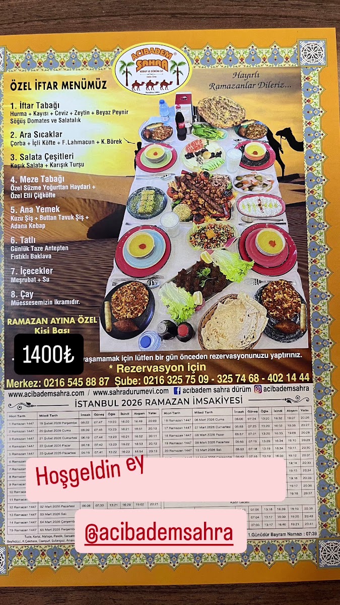 Menu Sahra Durum Restaurant-1