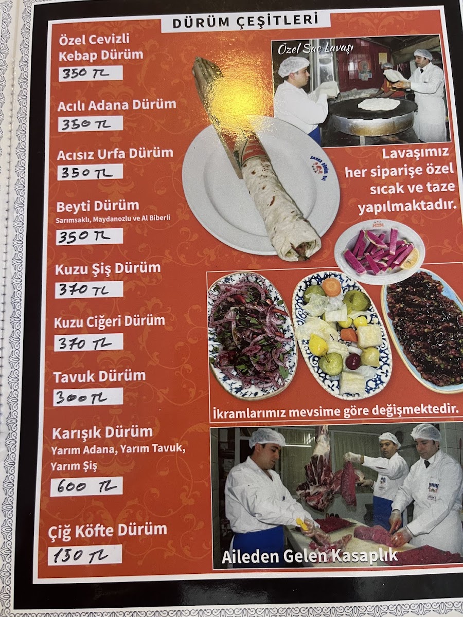 Menu Sahra Durum Restaurant-2