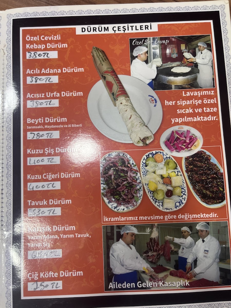 Menu Sahra Durum Restaurant-3