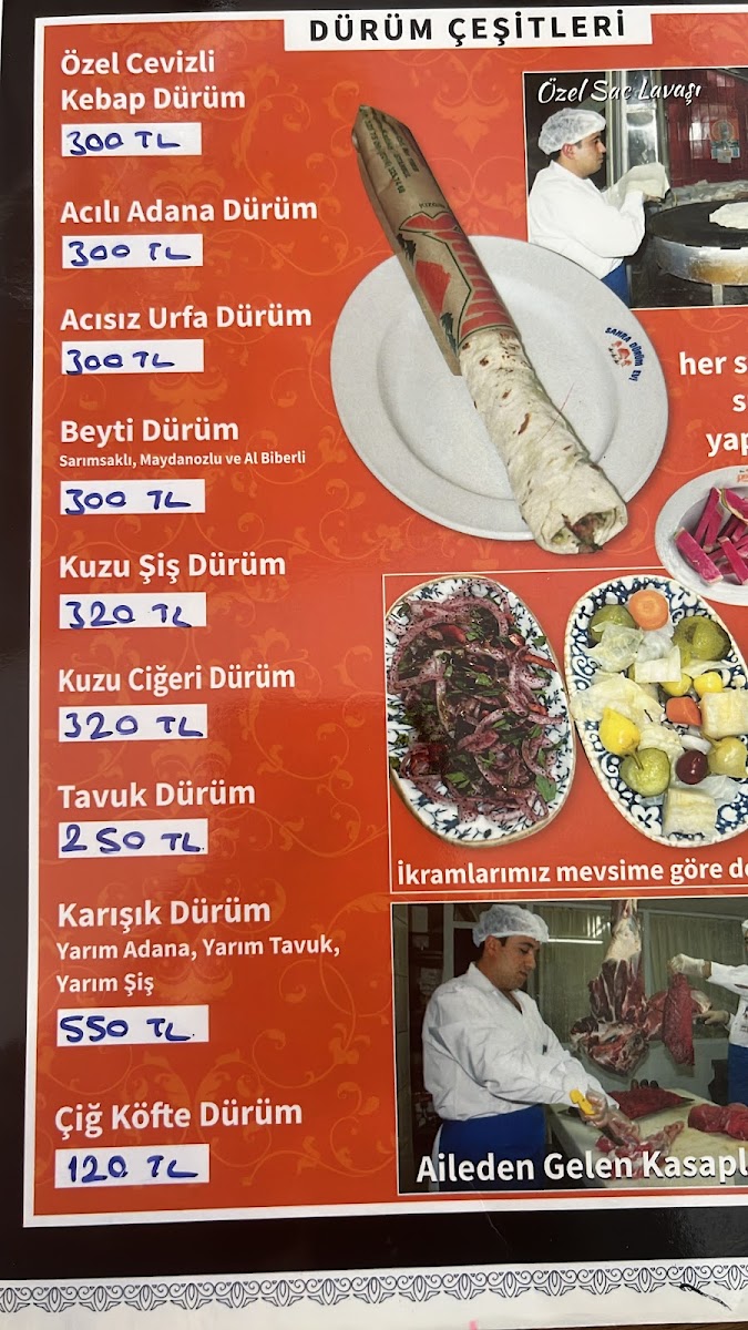 Menu Sahra Durum Restaurant-7