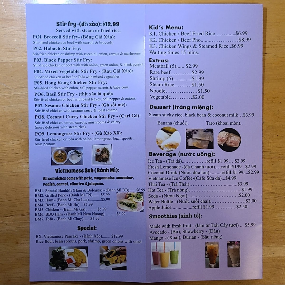 Menu Saigon Bistro-6