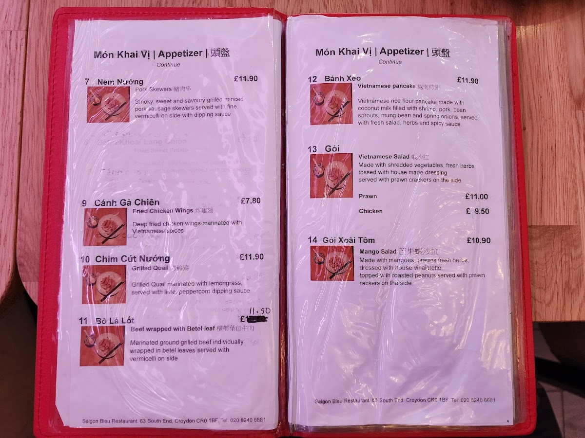 Menu Saigon Bleu 西貢-3