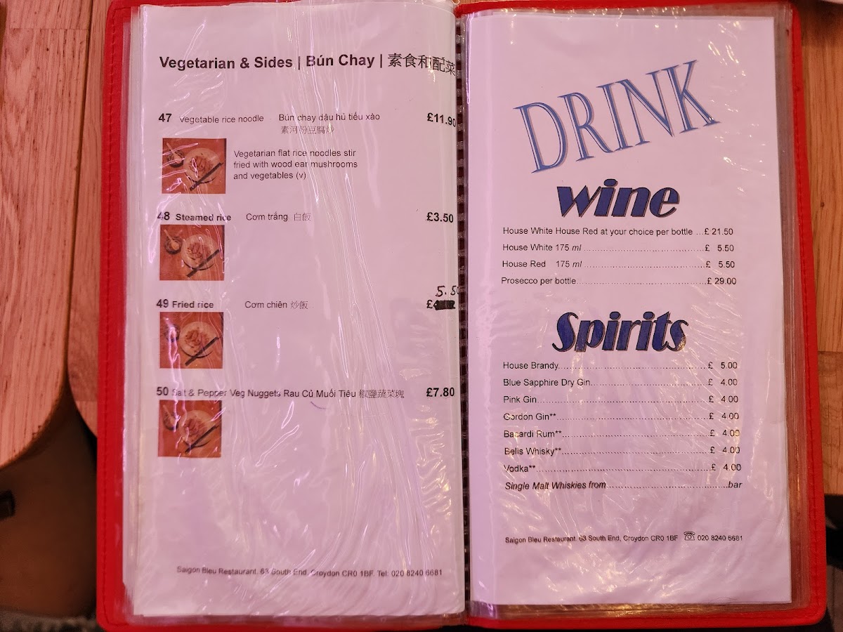Menu Saigon Bleu 西貢-5
