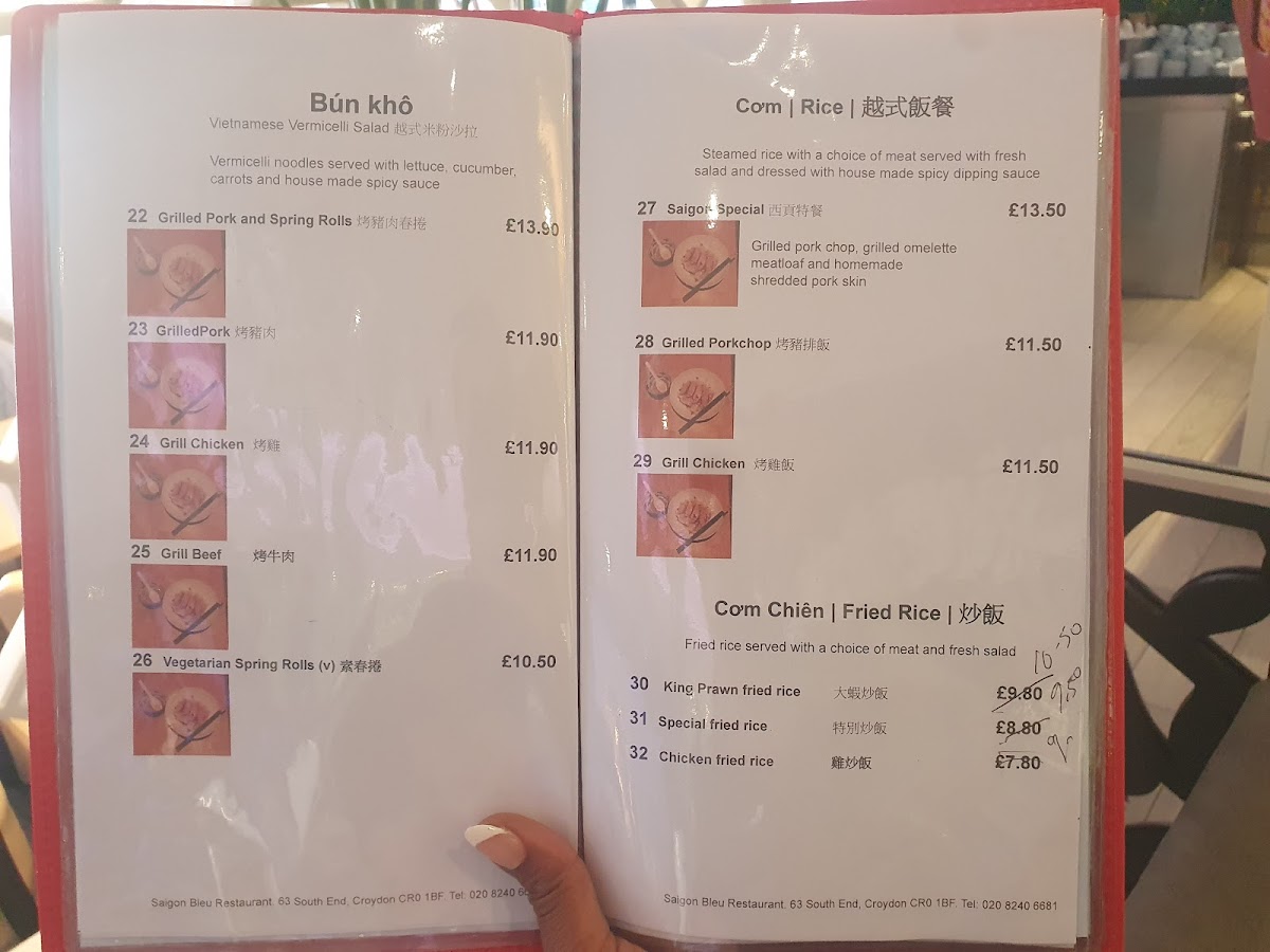 Menu Saigon Bleu 西貢-9