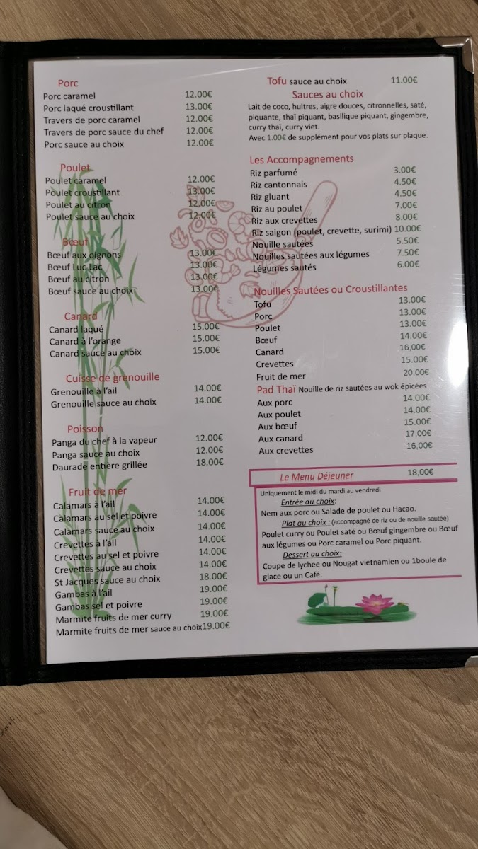 Menu Saigon Bonheur 999-2