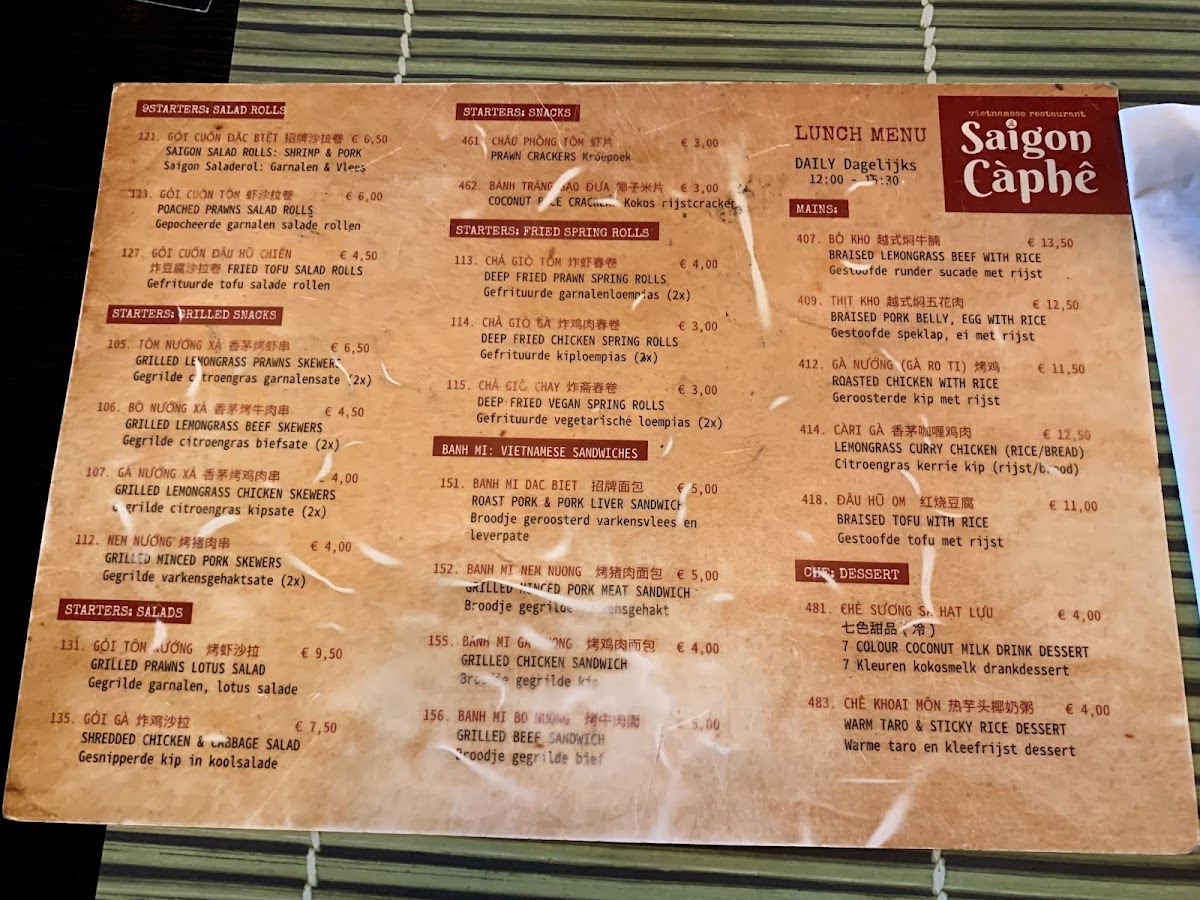 Menu Saigon Caphé Gelderlandplein-4