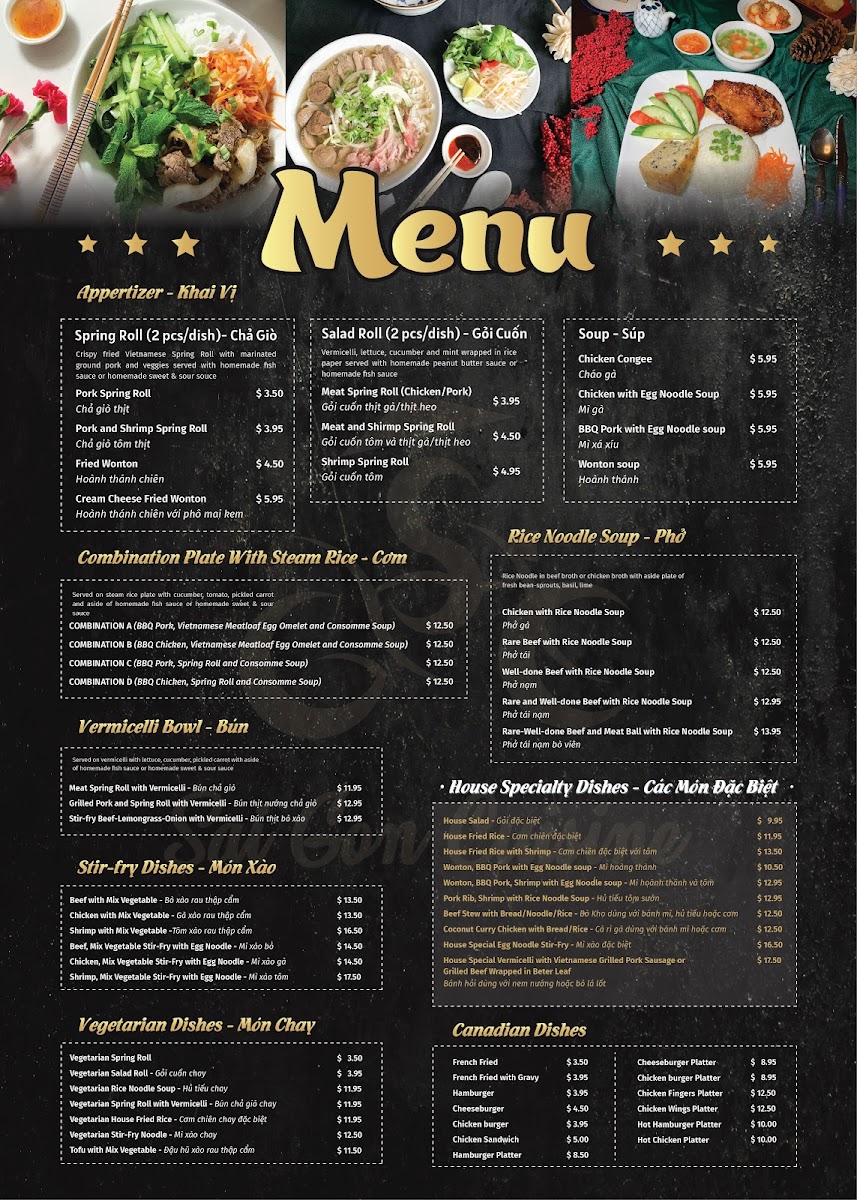 Menu Saigon Cuisine Pe-1