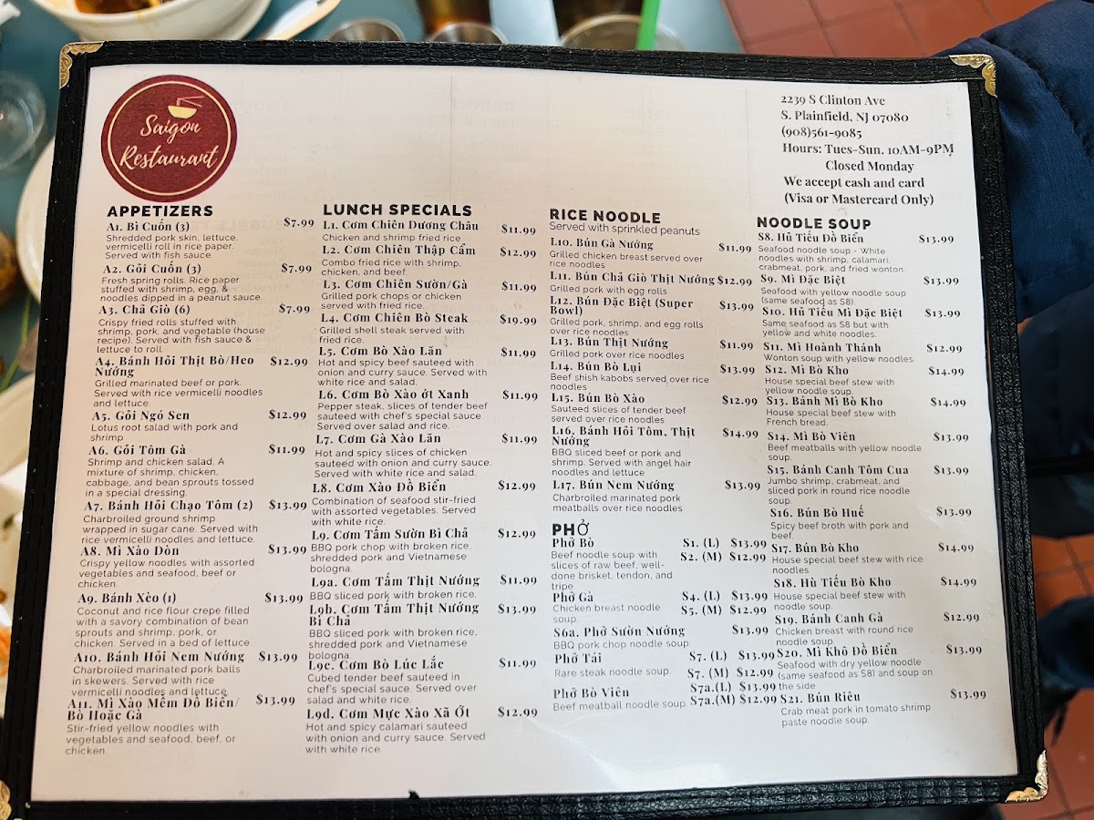 Menu Saigon Restaurant-1