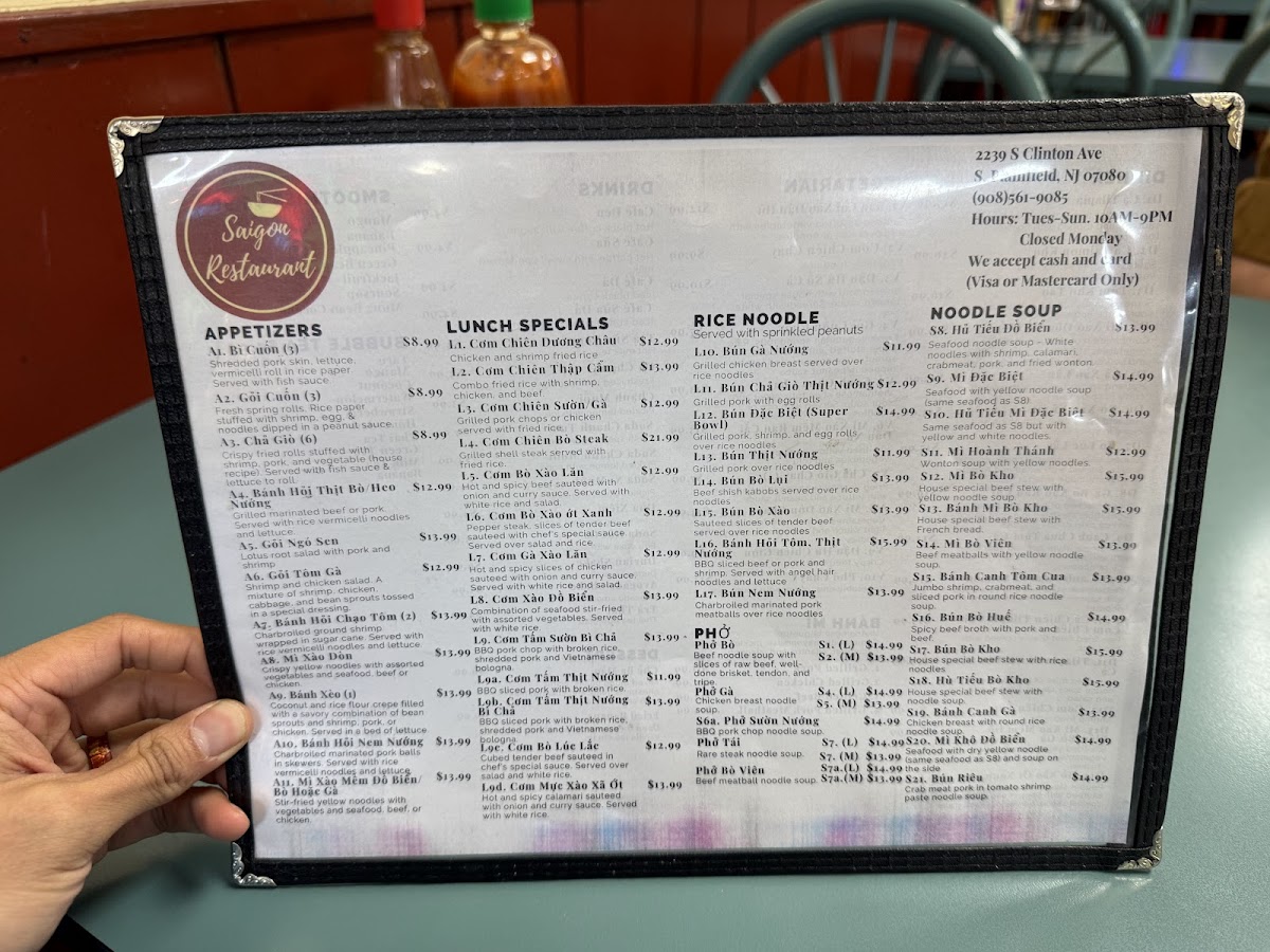 Menu Saigon Restaurant-2