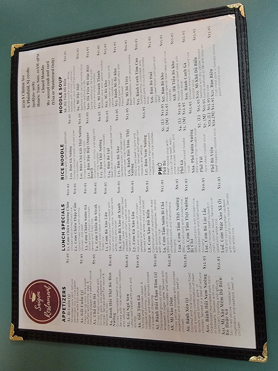 Menu Saigon Restaurant-8