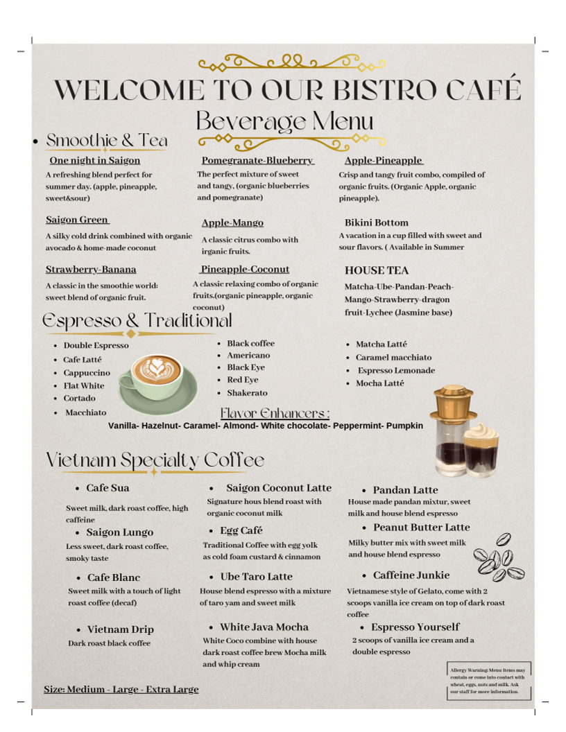 Menu Saigon's Civet Cafe-3