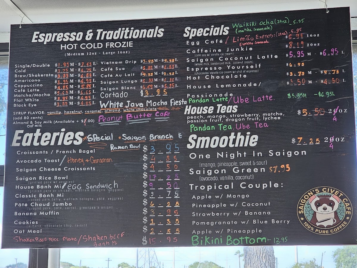Menu Saigon's Civet Cafe-5