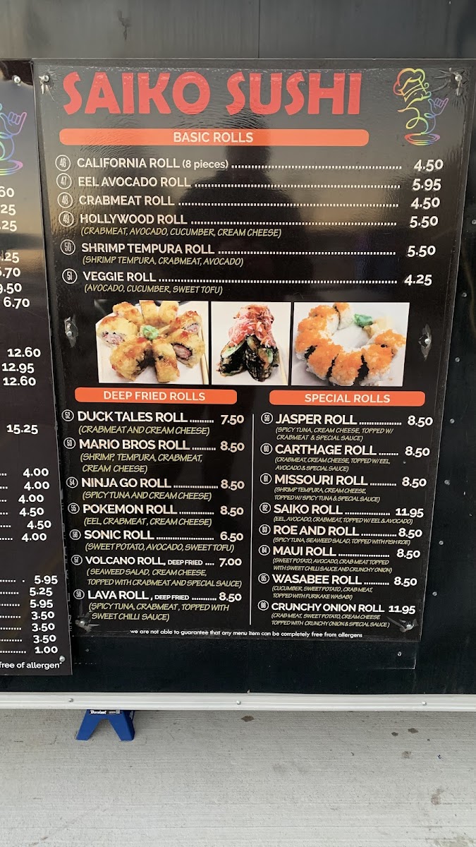 Menu Saiko Sushi & Hibachi-7