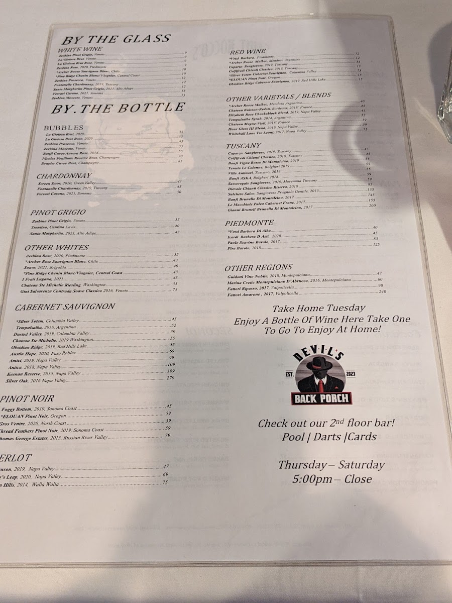 Menu Saint Rocco's New York Italian-4